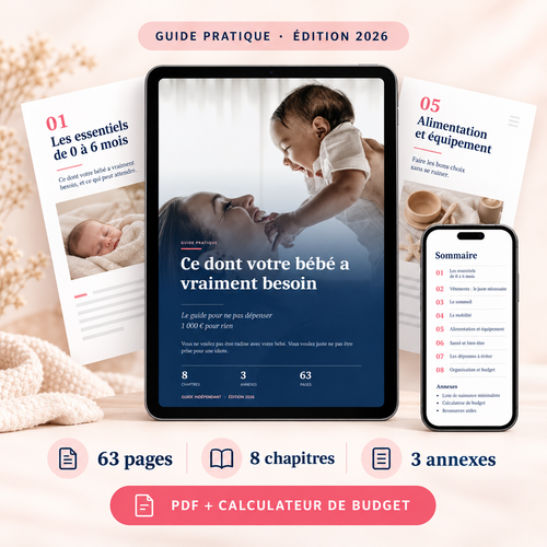 Guide Ce dont votre bébé a vraiment besoin — 63 pages, 8 chapitres et 3 annexes